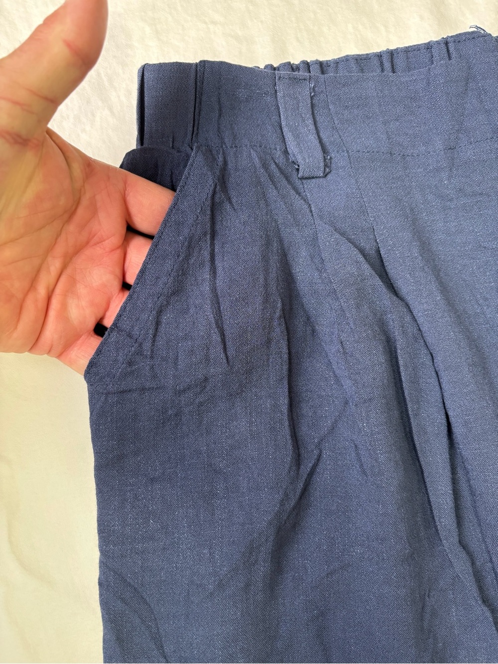 HALARA Navy Elastic Waist Pull-On Pants - Picture 8 of 12